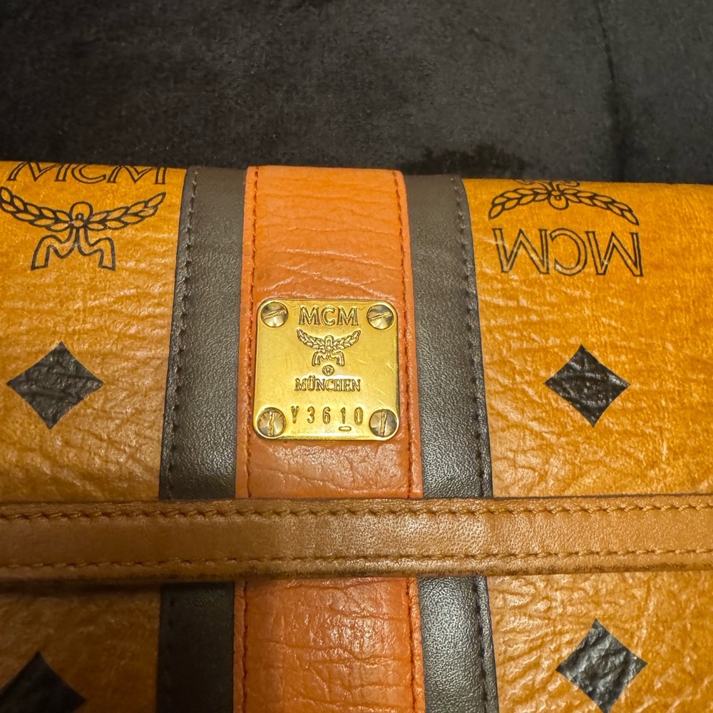 MCM Tan and Orange Wallet - Picture 6 of 8